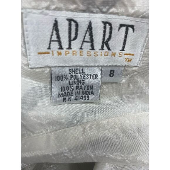 Apart Impressions Black & White Sequins Strapless Dress Size 8 - Picture 6 of 7